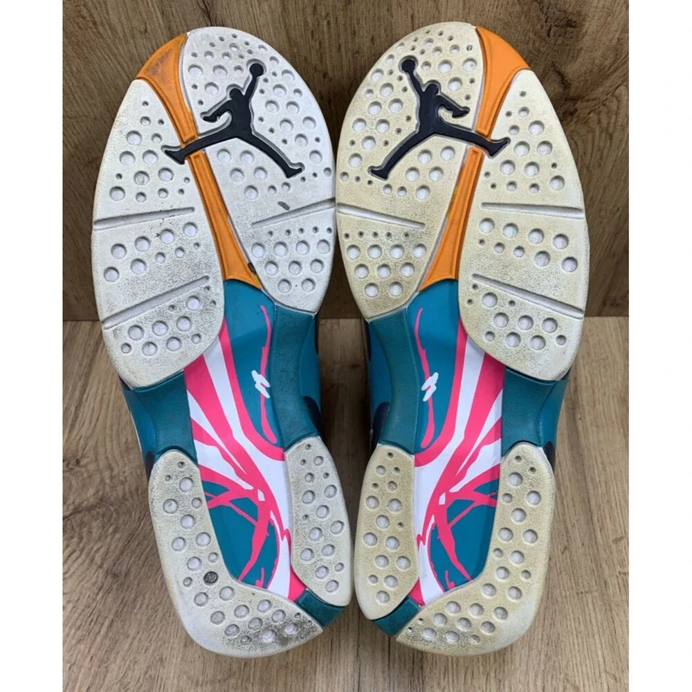 Jordan 8 Retro South Beach 2018 Sneaker Shoes 305381-113 White Turbo Green 8.5